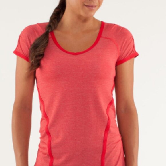 Lululemon Run Team Spirit Tech Short Sleeve Size 2 - Picture 1 of 4